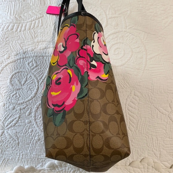 Coach City Tote signature canvas vintage roseprint - Picture 8 of 11